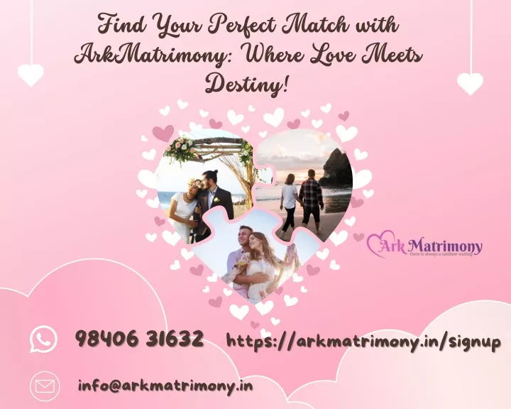 find your perfect match with arkmatrimony where