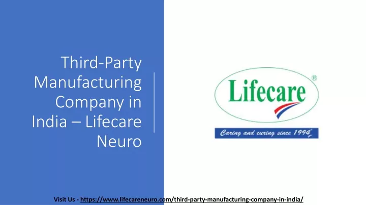 third party manufacturing company in india lifecare neuro