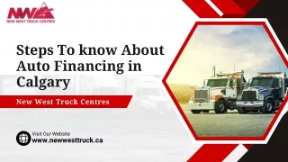 What To Need To Know About Auto Financing in Calgary?
