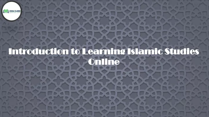 introduction to learning islamic studies online