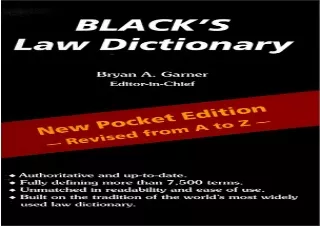 FULL DOWNLOAD (PDF) Blacks Law Dictionary