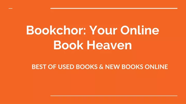 bookchor your online book heaven