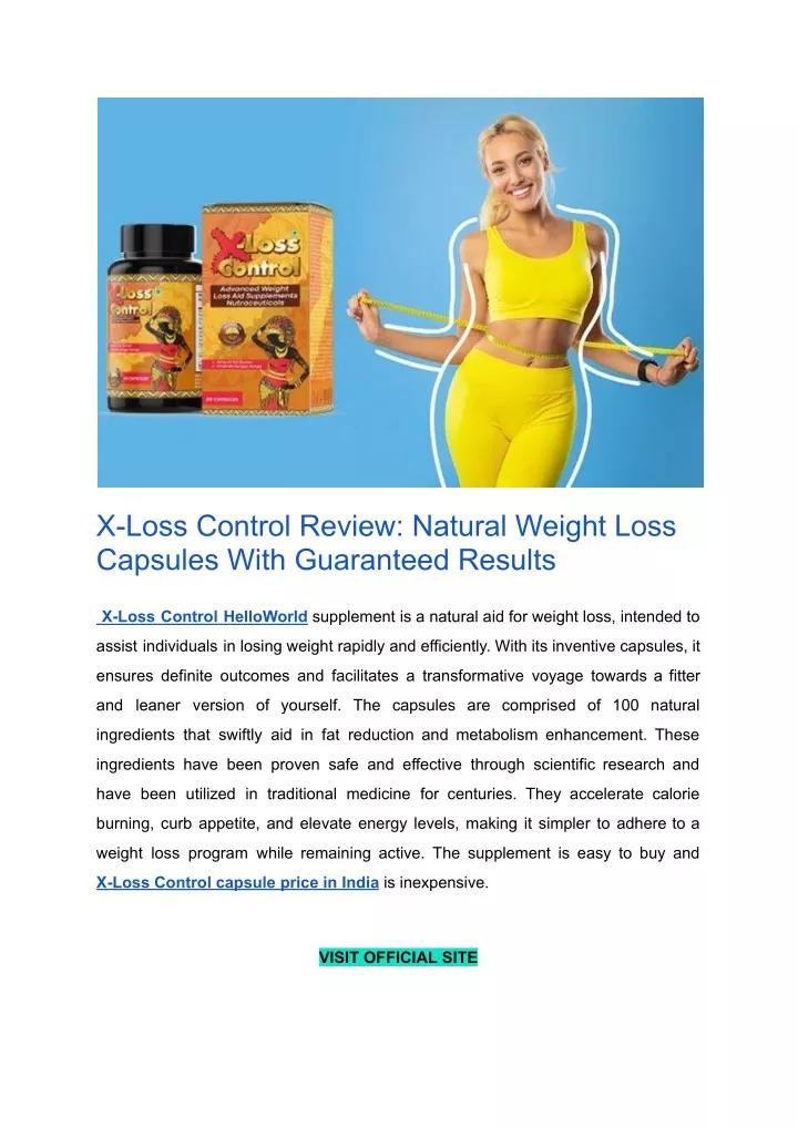 x loss control review natural weight loss