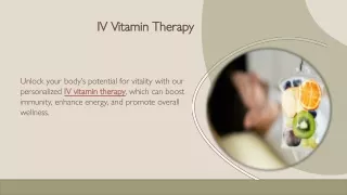 IV Vitamin Therapy