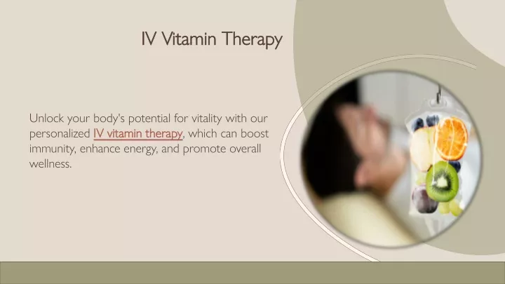 iv vitamin therapy