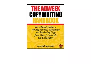 PDF read online The Adweek Copywriting Handbook The Ultimate Guide to Writing Po
