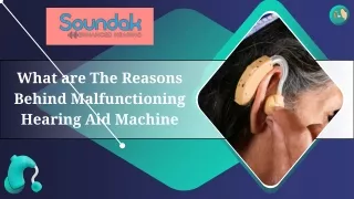 What are The Reasons Behind Malfunctioning Hearing Aid Machine