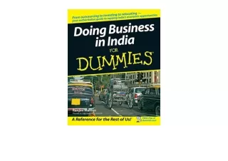 PDF read online Doing Business in India For Dummies for android