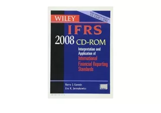 Download PDF Wiley IFRS 2008 CD ROM Interpretation and Application of Internatio
