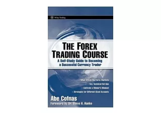 Download PDF The Forex Trading Course A Self Study Guide To Becoming a Successfu