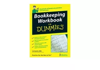 PDF read online Bookkeeping Workbook For Dummies free acces
