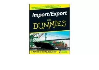 PDF read online Import Export For Dummies free acces