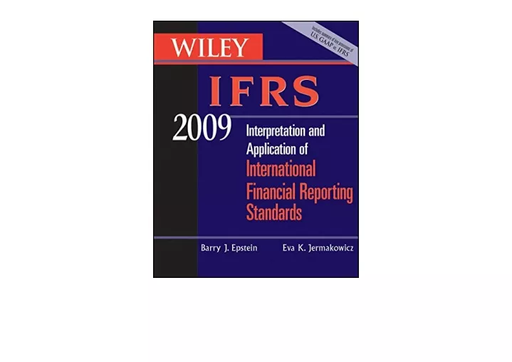 PPT - Download PDF Wiley IFRS 2009 Interpretation And Application Of ...