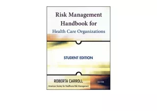Download Risk Management Handbook for Health Care Organizations free acces