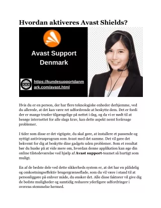 Hvordan aktiveres Avast Shields