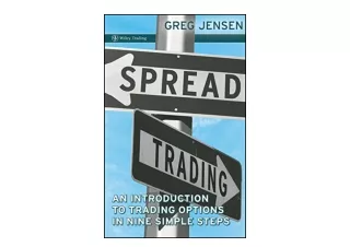 Ebook download Spread Trading An Introduction to Trading Options in Nine Simple