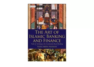 Download The Art of Islamic Banking and Finance Tools and Techniques for Communi
