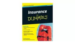 PDF read online Insurance for Dummies full