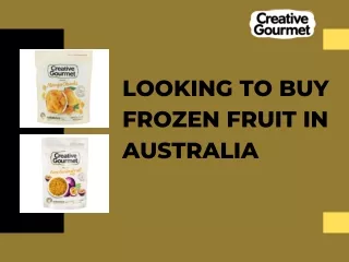 Looking to buy frozen fruit in Australia