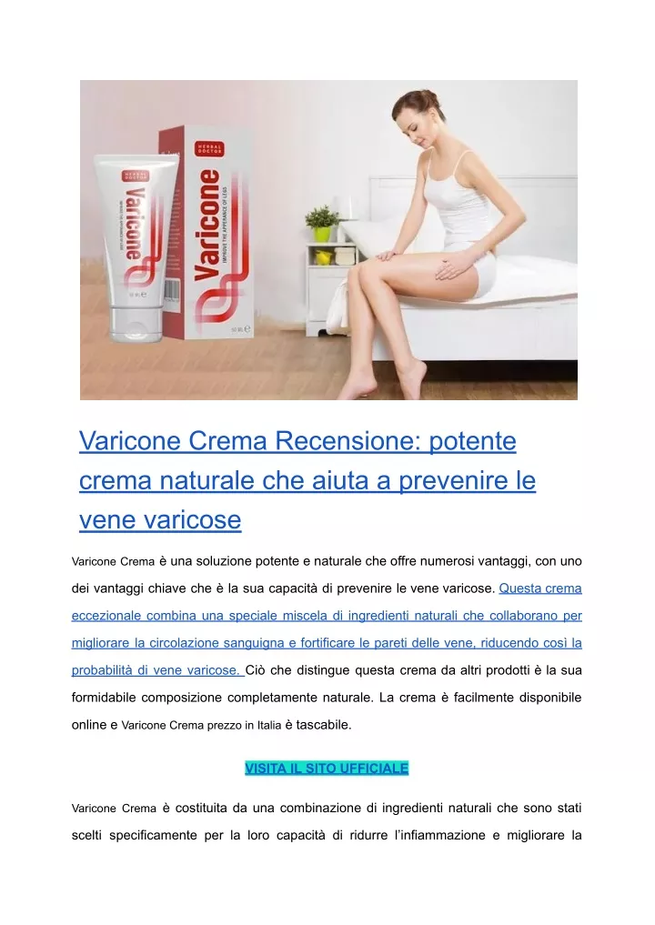 varicone crema recensione potente crema naturale