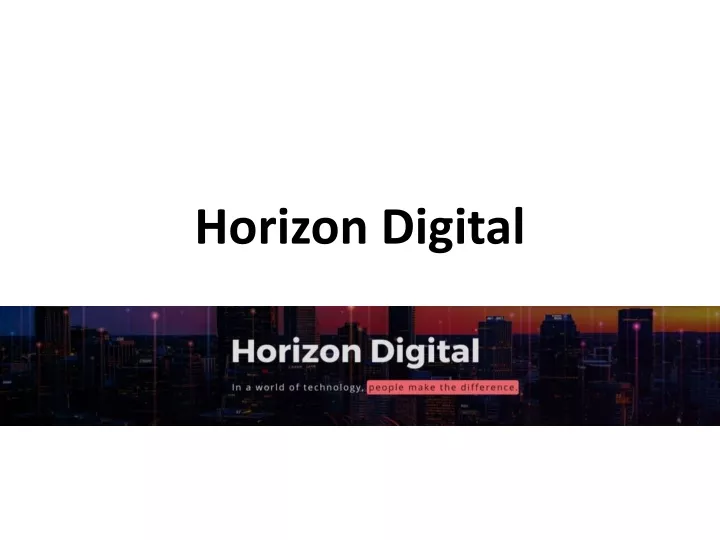 horizon digital
