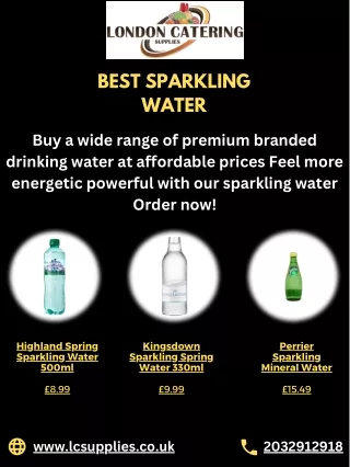 Buy Fresh Water | Best Sparkling Water – London Catering Supplies
