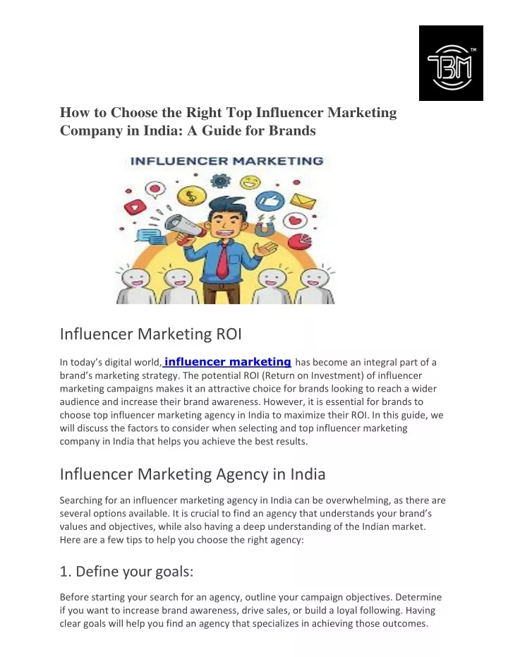 how to choose the right top influencer marketing