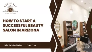 How To Start A Successful Beauty Salon in Arizona