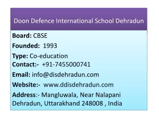 Best CBSE school in Dehradun