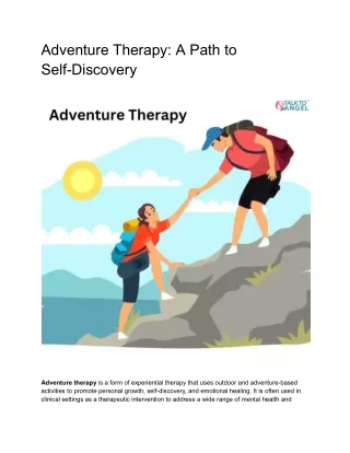 Adventure Therapy: A Path to Self-Discovery