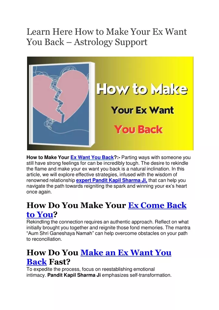 learn here how to make your ex want you back astrology support