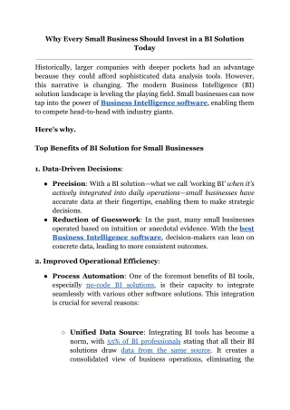 why every small business should invest