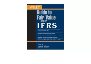Download PDF Wiley Guide to Fair Value Under IFRS International Financial Report