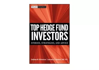 Download Top Hedge Fund Investors Stories Strategies andAdvice full