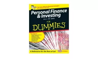 Download PDF Personal Finance and Investing All–in–One For Dummies free acces