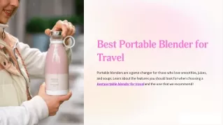 Best Portable Blender for Travel