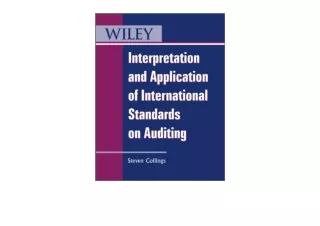 Download Interpretation and Application of International Standards on Auditing u