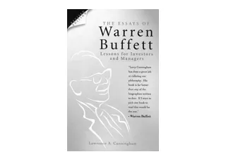 Download The Essays of Warren Buffett for android
