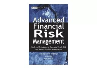 Ebook download Advanced Financial Risk Management Tools and Techniques for Integ