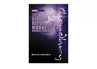 Download PDF Global Repo Markets Instruments and Applications Wiley Finance  ful