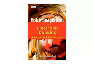 Ebook download Risk Management in Electronic Banking Concepts and Best Practices