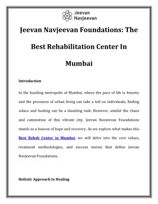 Best Rehab Center in Mumbai Call-7428290580