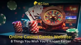Online Casino Games Website 8 Things You Wish You’d Known Earlier