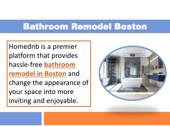 bathroom remodel boston