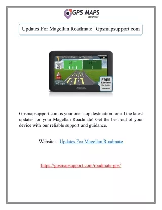 Updates For Magellan Roadmate | Gpsmapsupport.com