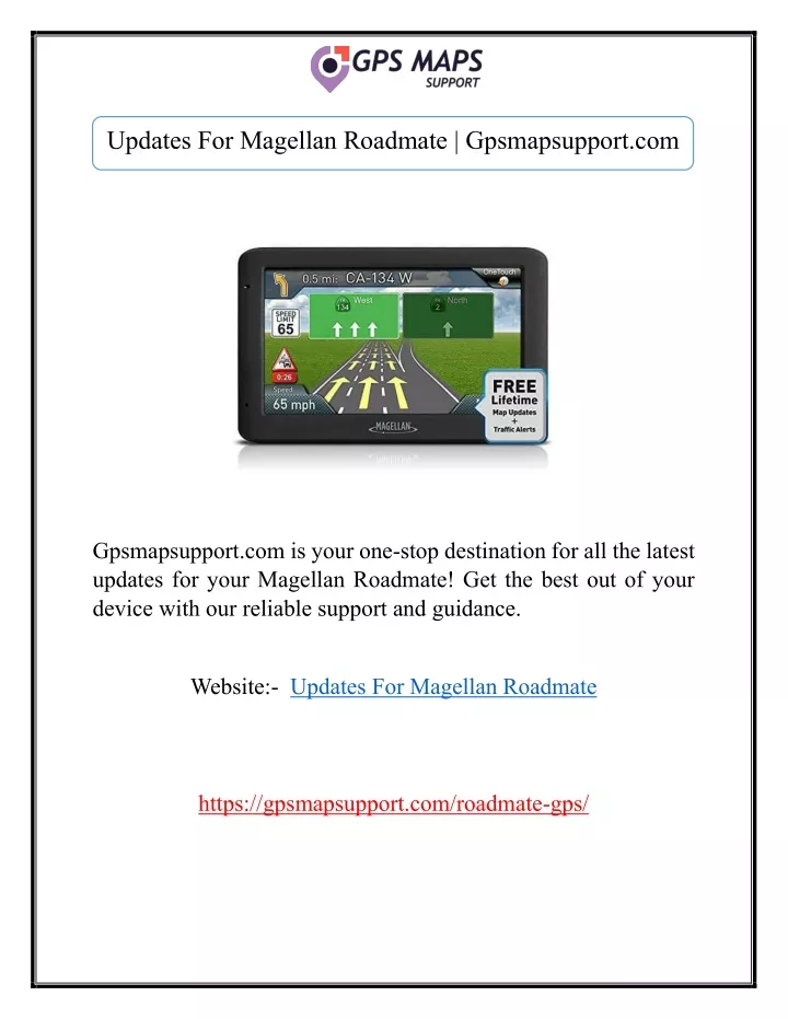 updates for magellan roadmate gpsmapsupport com
