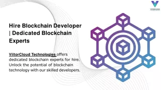 Hire Blockchain Developer | Dedicated Blockchain Expert