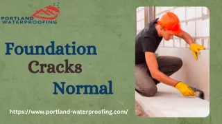 Foundation Cracks Normal