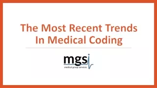 The Most Recent Trends In Medical Coding