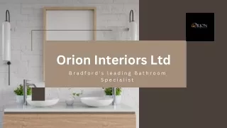 Bathroom Company Bradford - Orion Interiors